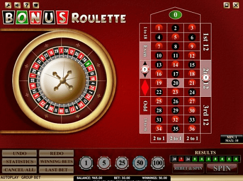 main scenario roulette without bonus