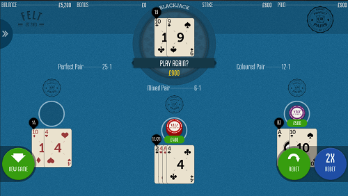 should i play perfect pairs in blackjack